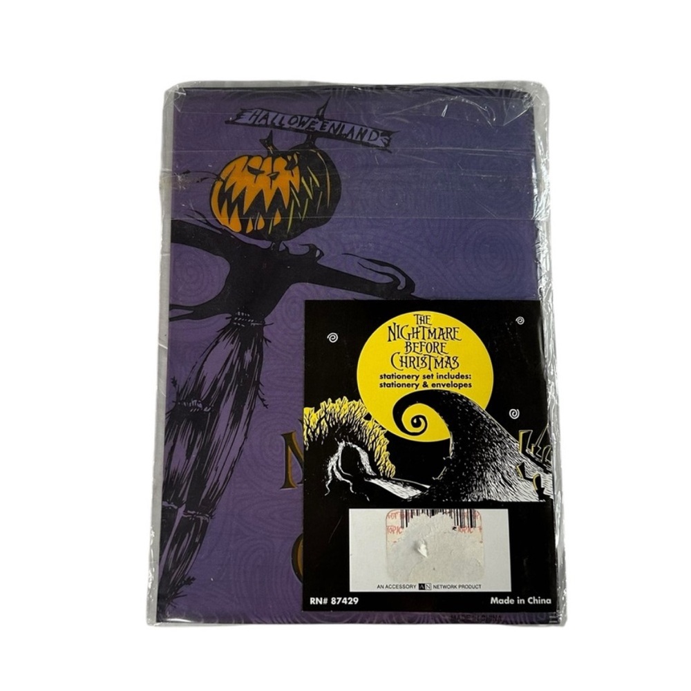 Vintage Y2K The Nightmare Before Christmas Stationary Set Halloween 90s Goth NWT